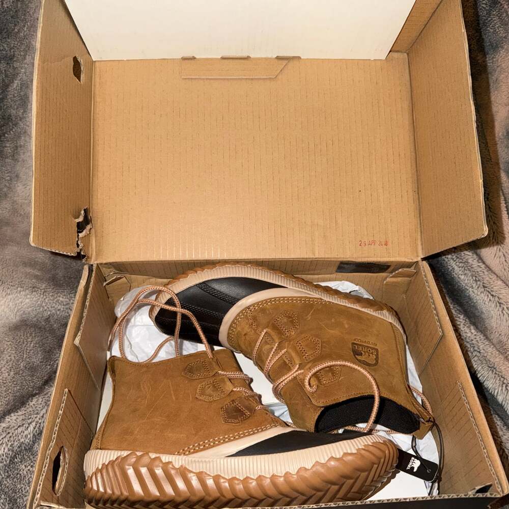 NIB Sorel Out 'N About Plus Tall Waterproof Boots in Elk Brown, Women's Size 7.5 - Picture 5 of 6